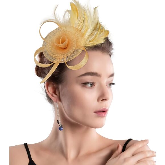 Fascinators For Women Tea Party Hats For Women Fascinator Church Hat With 5493 - Picture 7 of 7